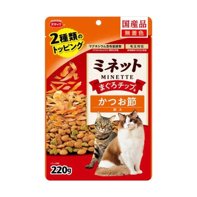 ミネットまぐろチップ&鰹節添え 220g