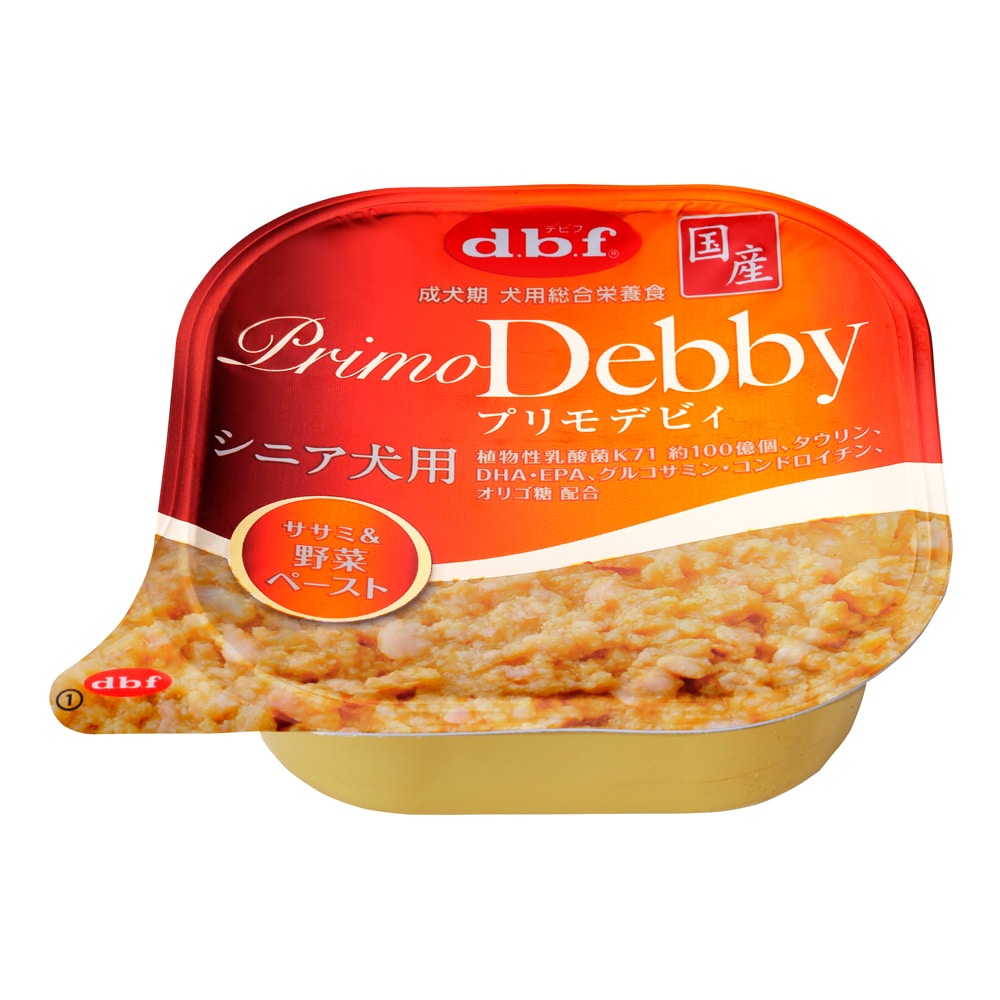 デビフペット プリモデビィ シニア犬 ササミ＆野菜ペースト 95g