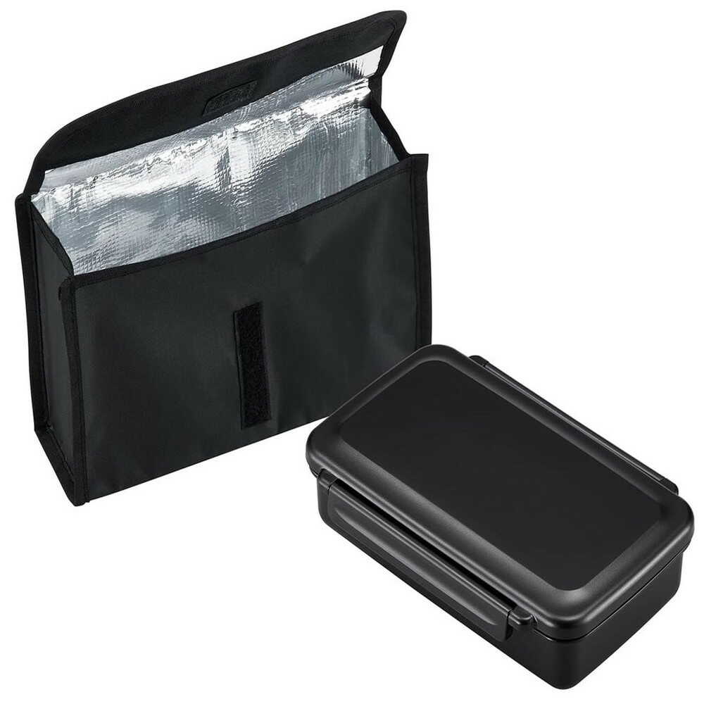 オーエスケー BLCランチボックス保冷ケース付 ブラック