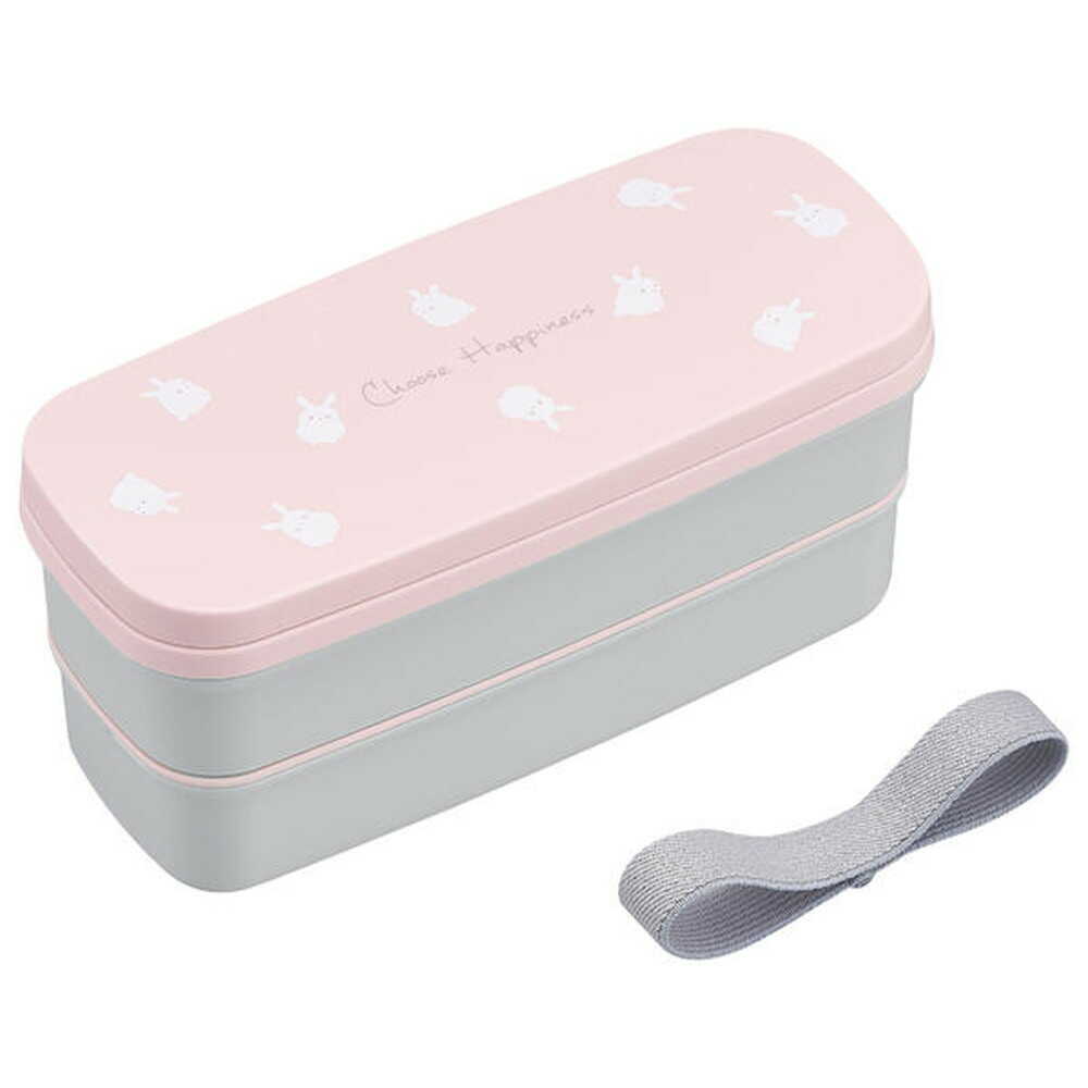 オーエスケー CHSランチボックス二段 ピンク