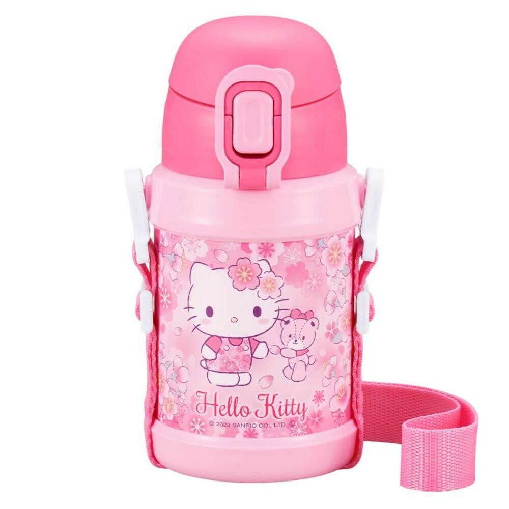 オーエスケー ハローキティ ストロー付ステンレスボトル