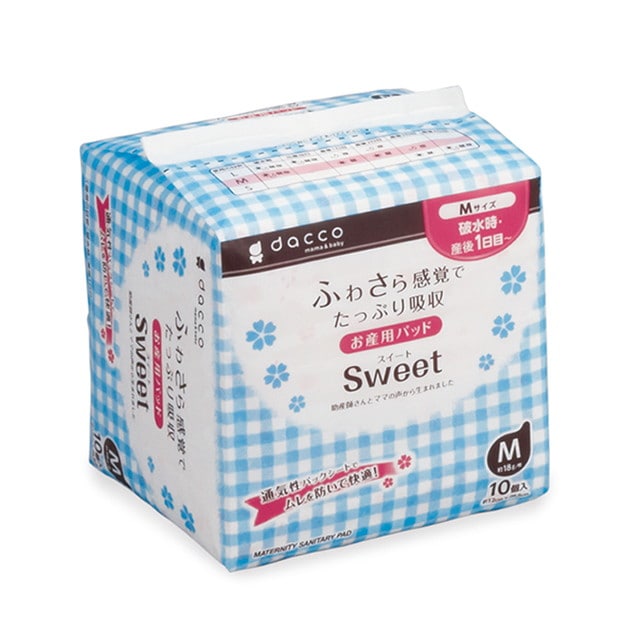 オオサキメディカル ダッコ お産用パッド Sweet(スイート) M 10個入