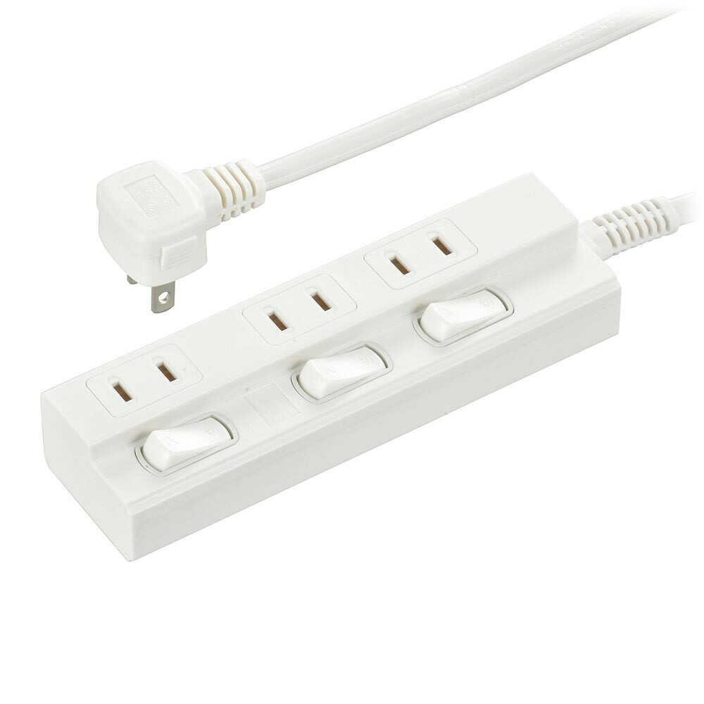 オーム電機 節電タップ 3個口 1m