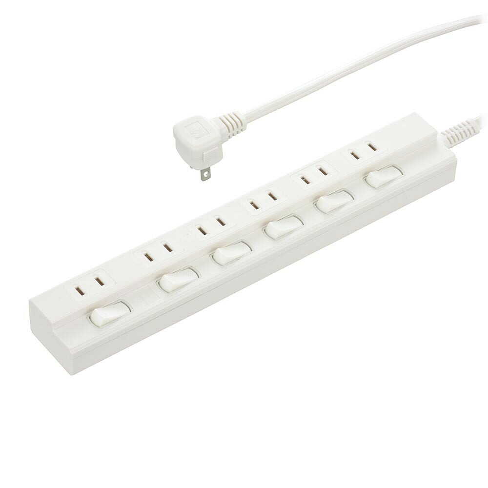 オーム電機 節電タップ 6個口 1m