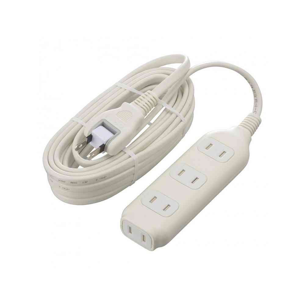 オーム電機 4個口タップ 5m HS-T45W22