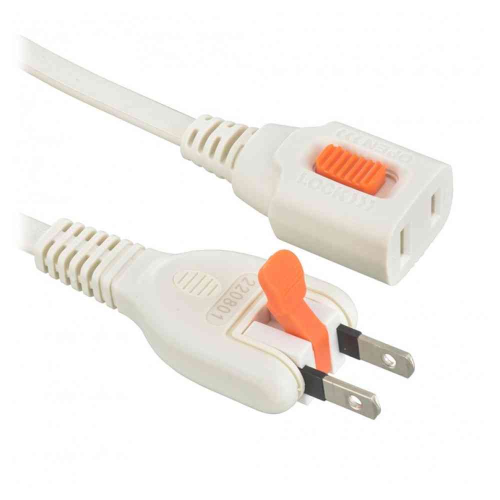 オーム電機 らく抜き＆ロック延長コード1m HS-T11LLX3-W