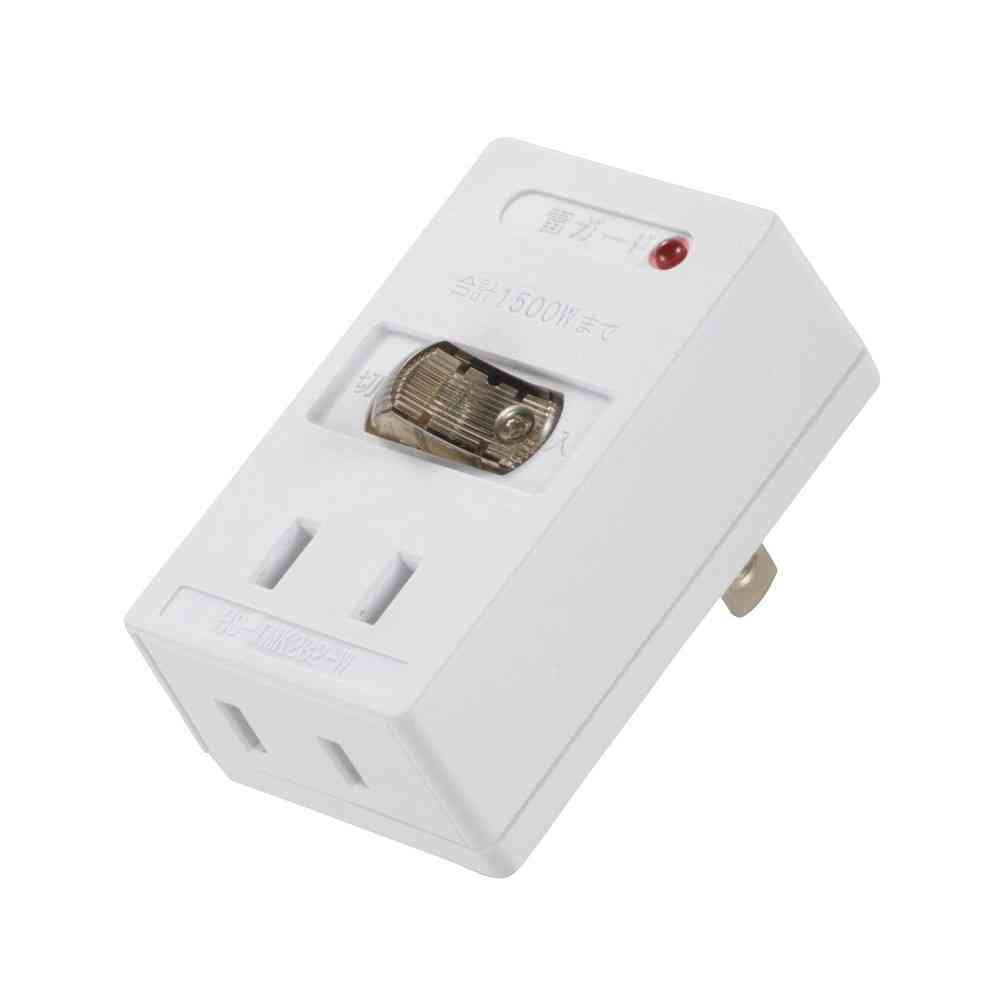 オーム電機 雷ガード付LEDスイッチタップ 2個口 HS-TMK2B2-W