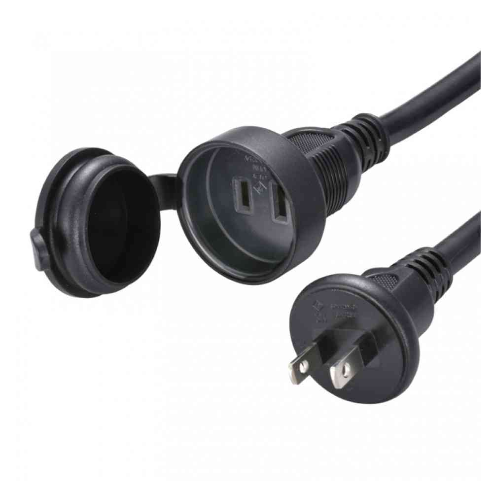 オーム電機 防雨型 フタ付作業用延長コード 5m HS-EW1050F3-K