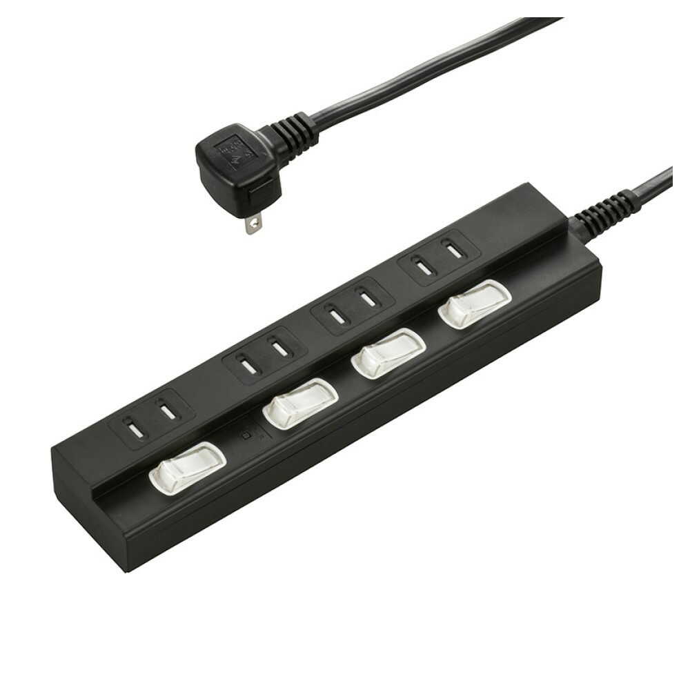 オーム電機 雷に強い節電タップ 4個口 2m