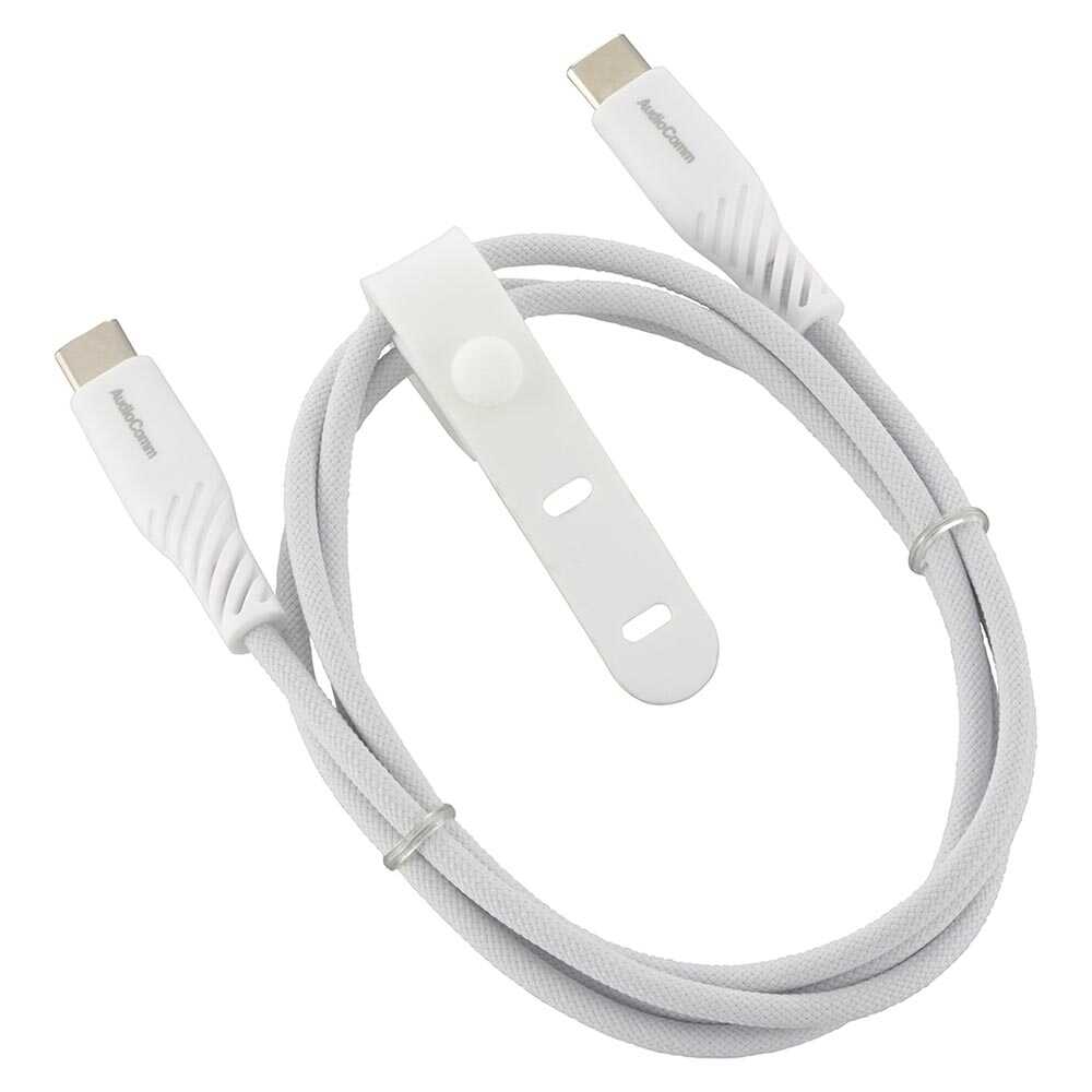 オーム電機 さらさらUSBケーブル C-C 1m