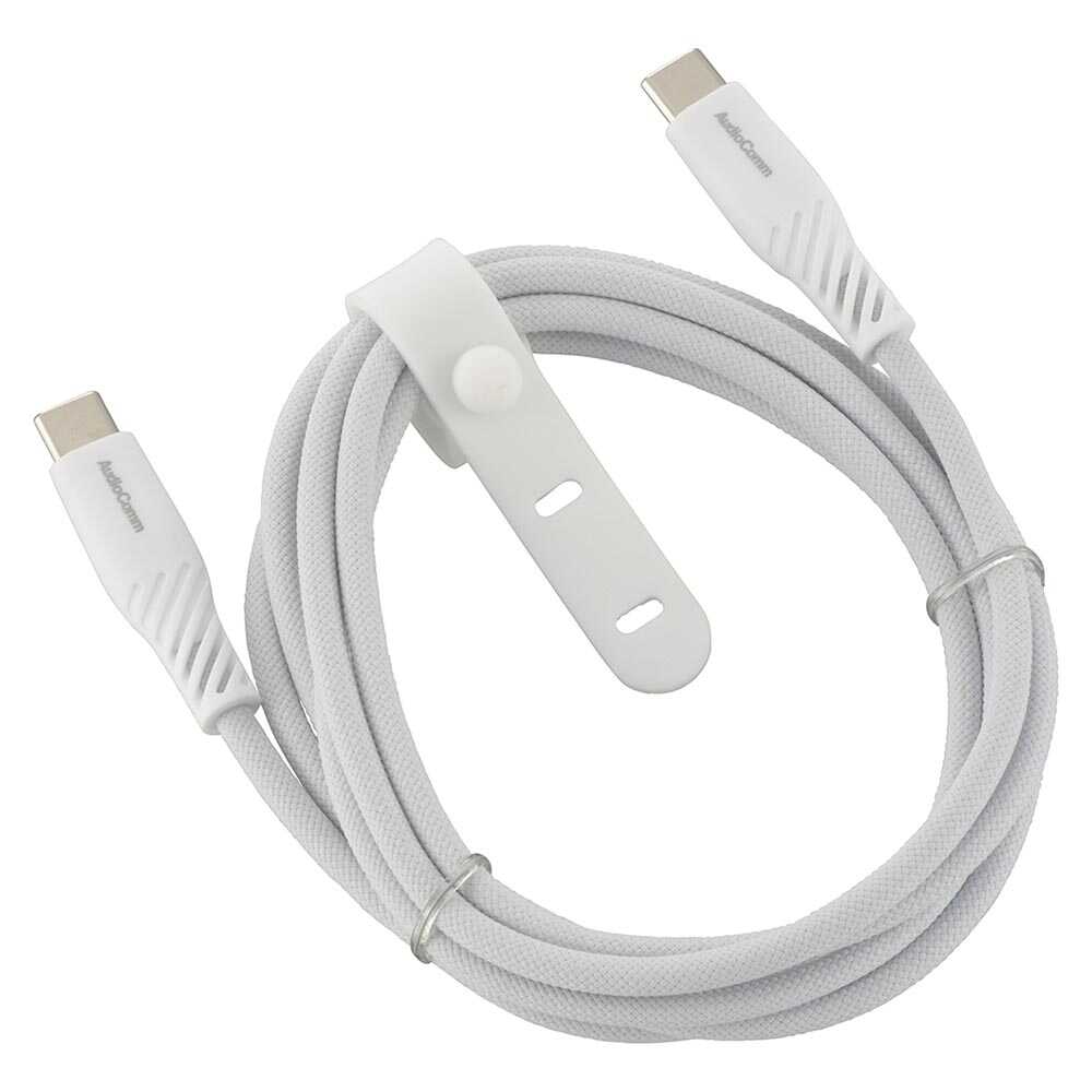 オーム電機 さらさらUSBケーブル C-C 1.5m