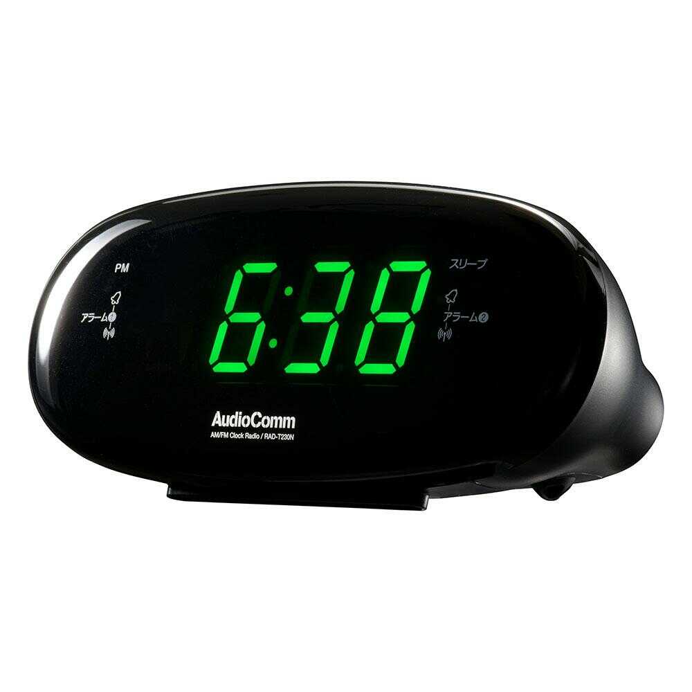 オーム電機 AM/FMクロックラジオ 1台