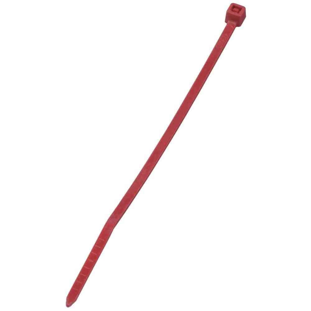 オーム電機 カラータイ 屋内用 100mm 赤 04-3159 50本入