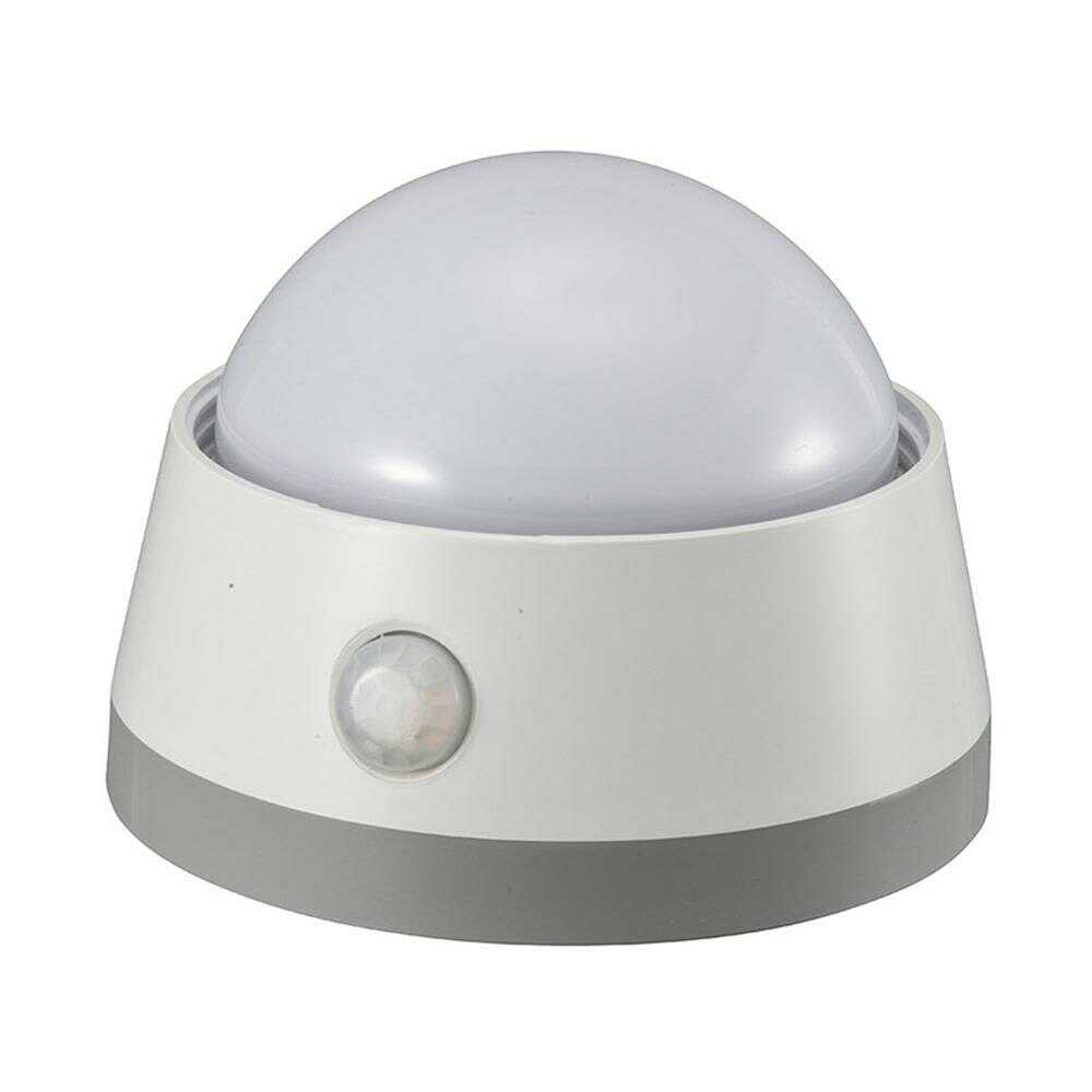 オーム電機 LEDセンサーライト 明暗+人感センサー付