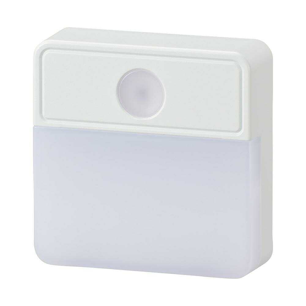 オーム電機 LED明暗センサー式ナイトライト ホワイト