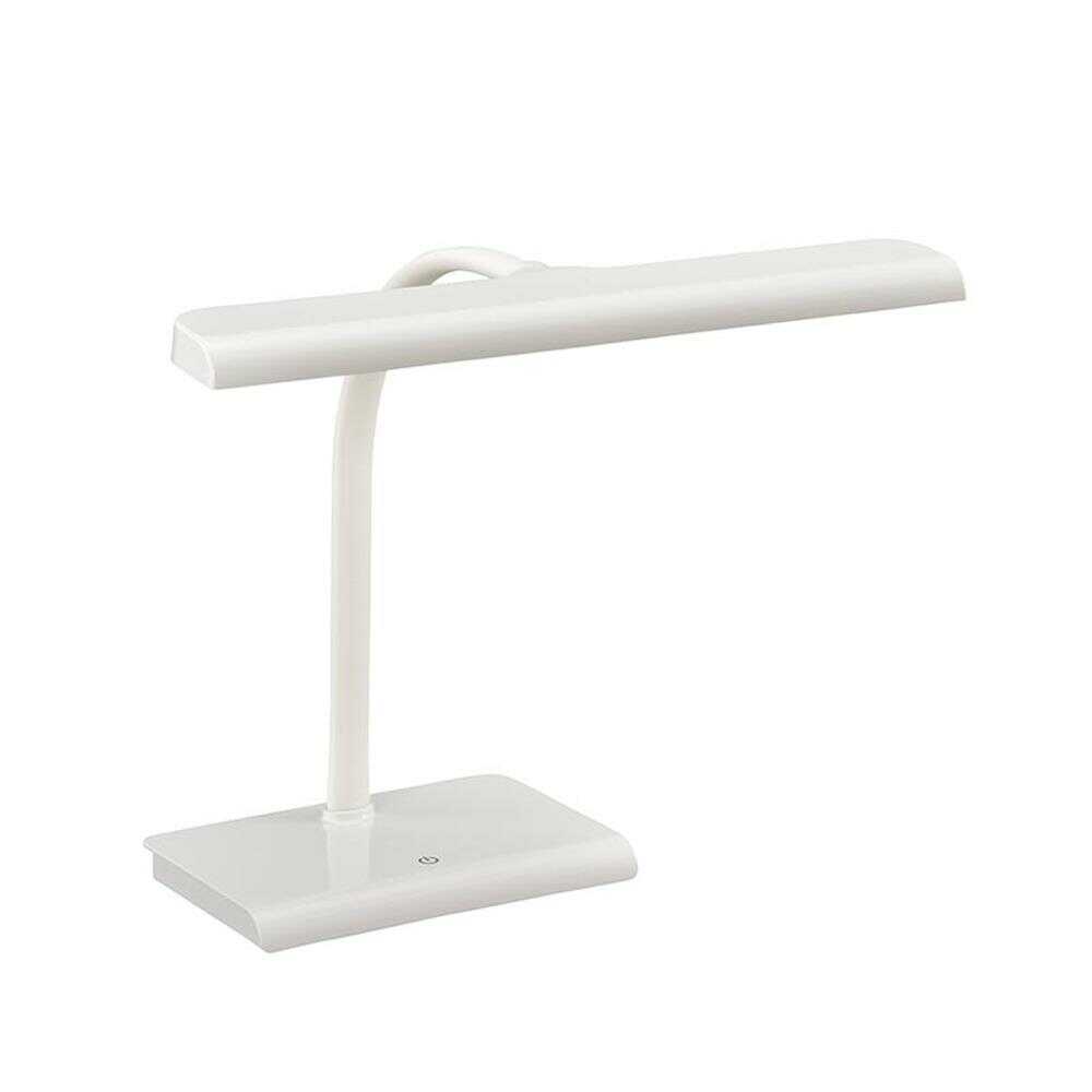 オーム電機 LEDデスクライト 2段階調光 ホワイト