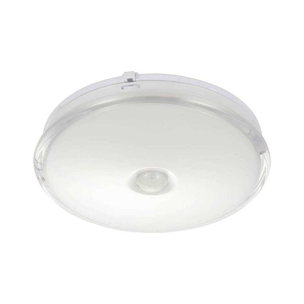 オーム電機 LED薄形ミニシーリングライトセンサー40形電球色