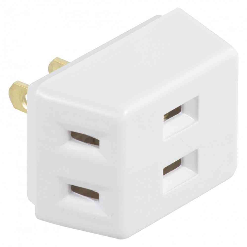 オーム電機 トリプルタップ 3個口 HS-A37／W