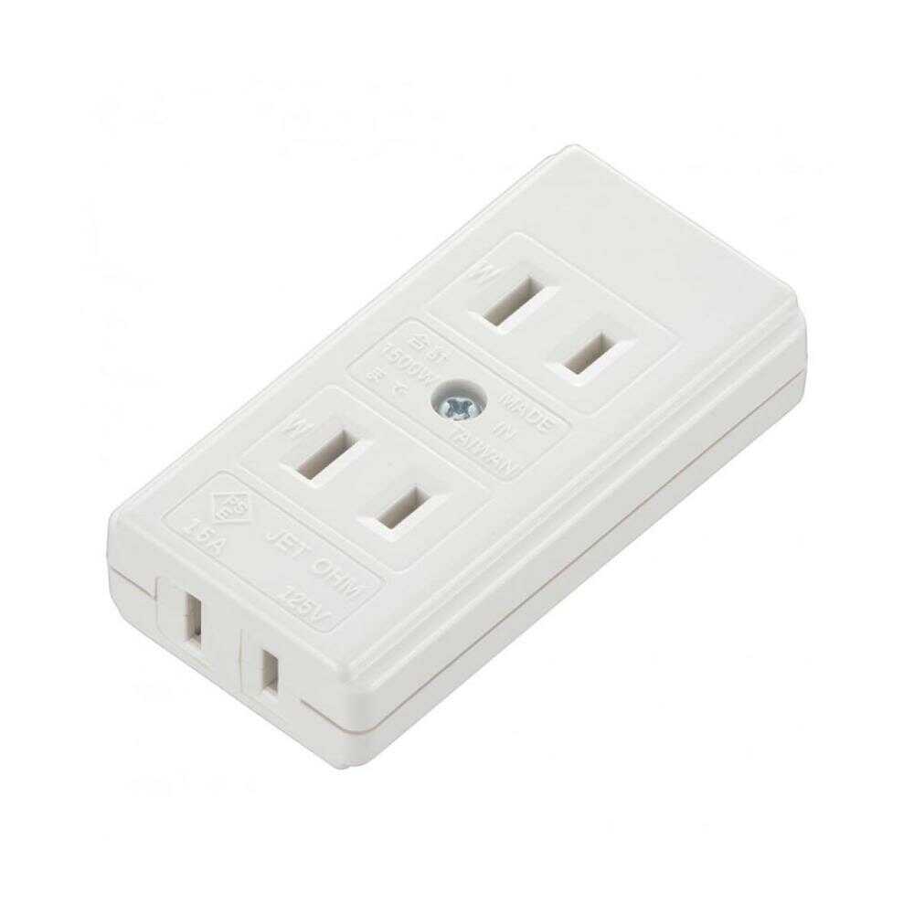 オーム電機 L型3口テーブルタップ