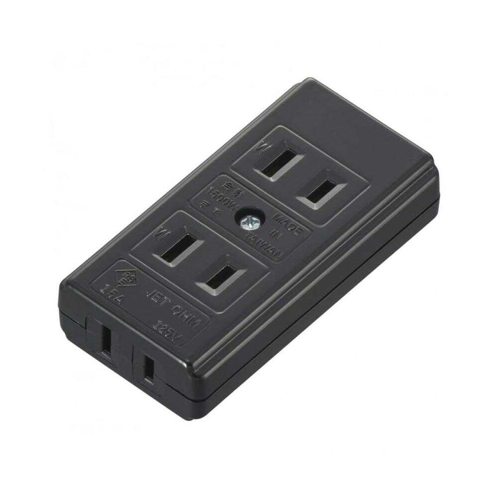 オーム電機 L型3口テーブルタップ