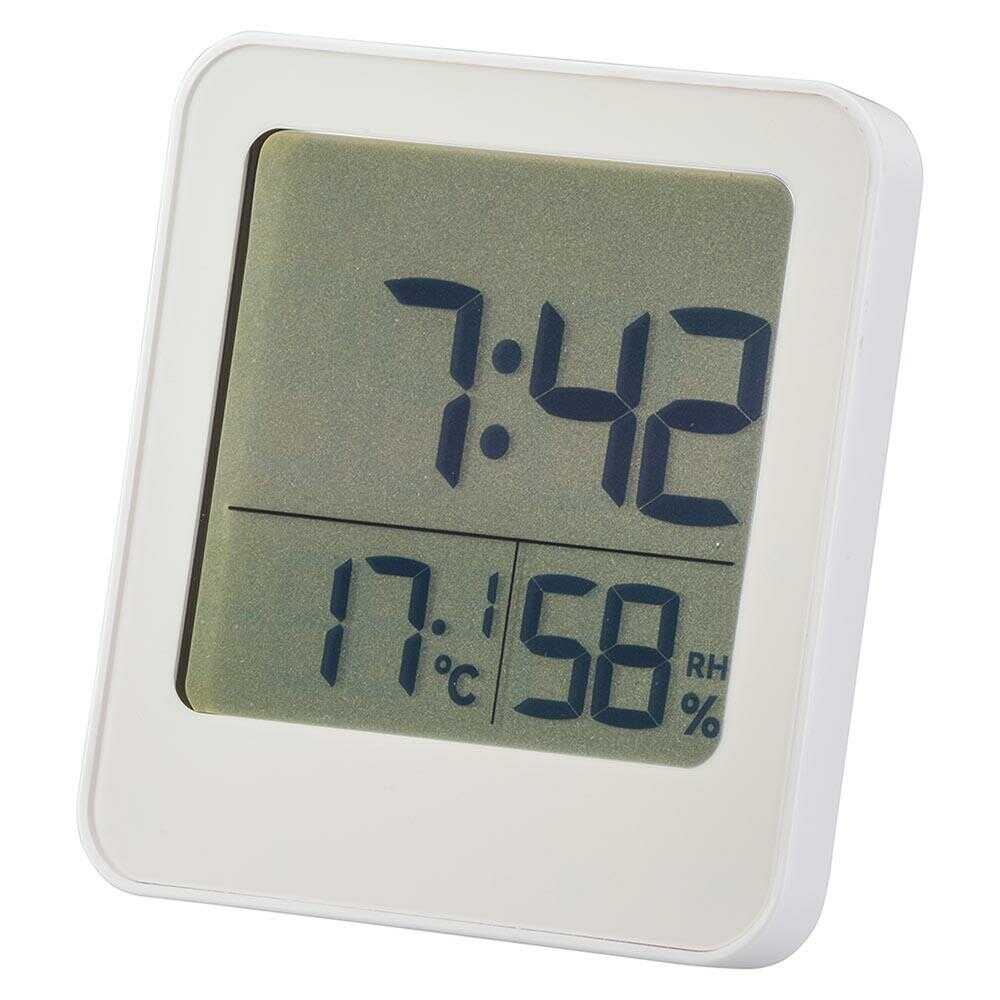 オーム電機 お風呂クロック＆温湿度計 1個