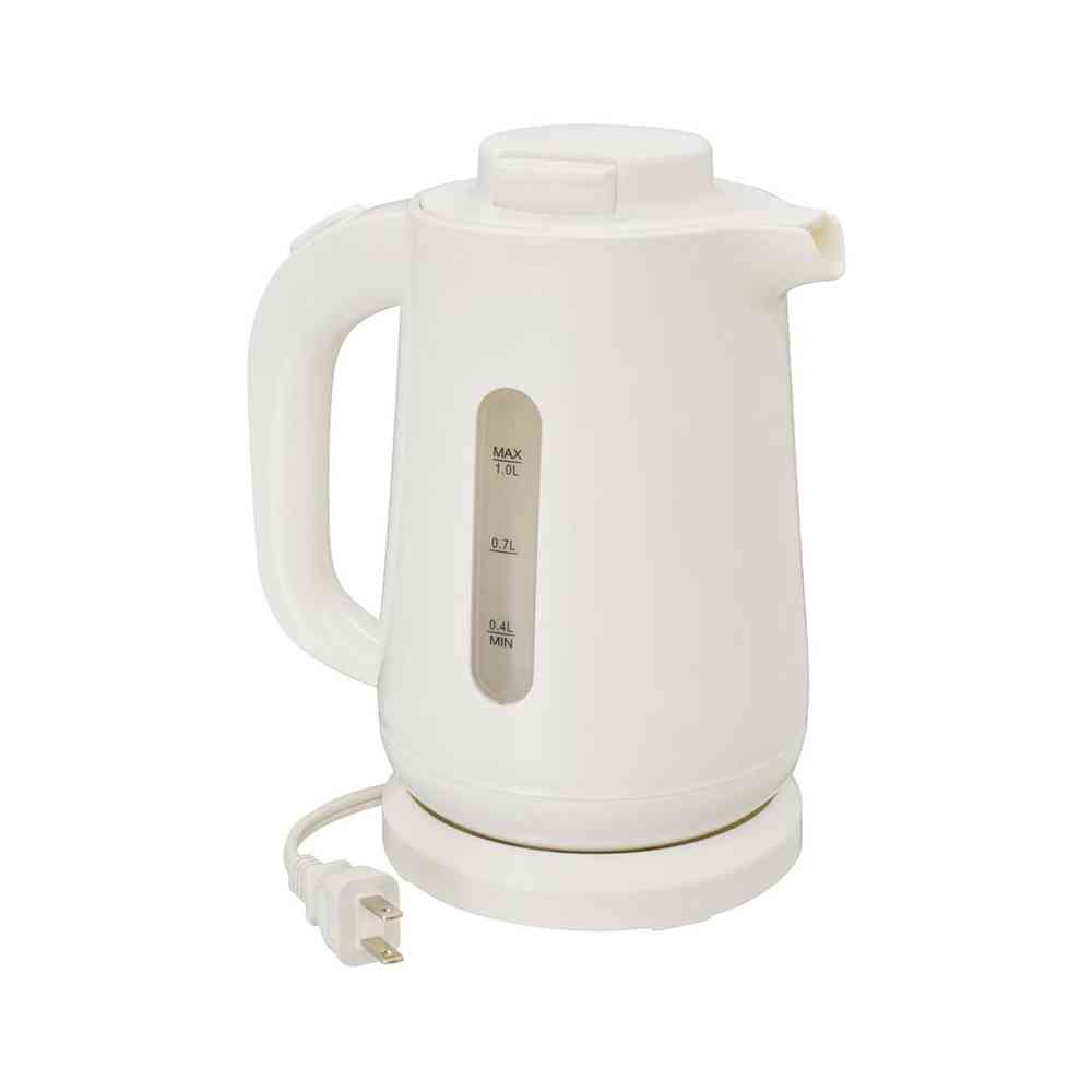 オーム電機 お湯がこぼれにくいケトル 1リットル