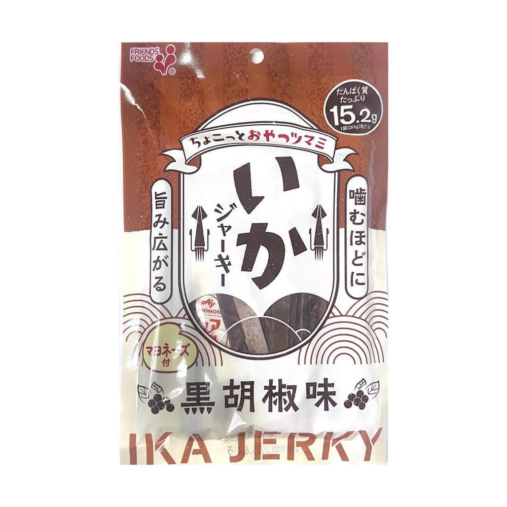 ◆井上食品 いかジャーキー 黒胡椒味 30g   【10個セット】