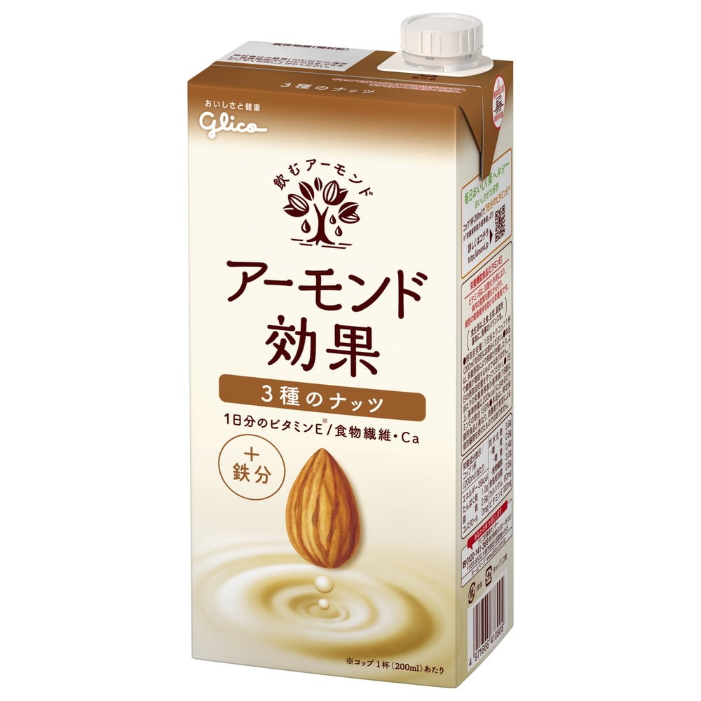 ◆江崎グリコ アーモンド効果 3種のナッツ 1000ml【6個セット】