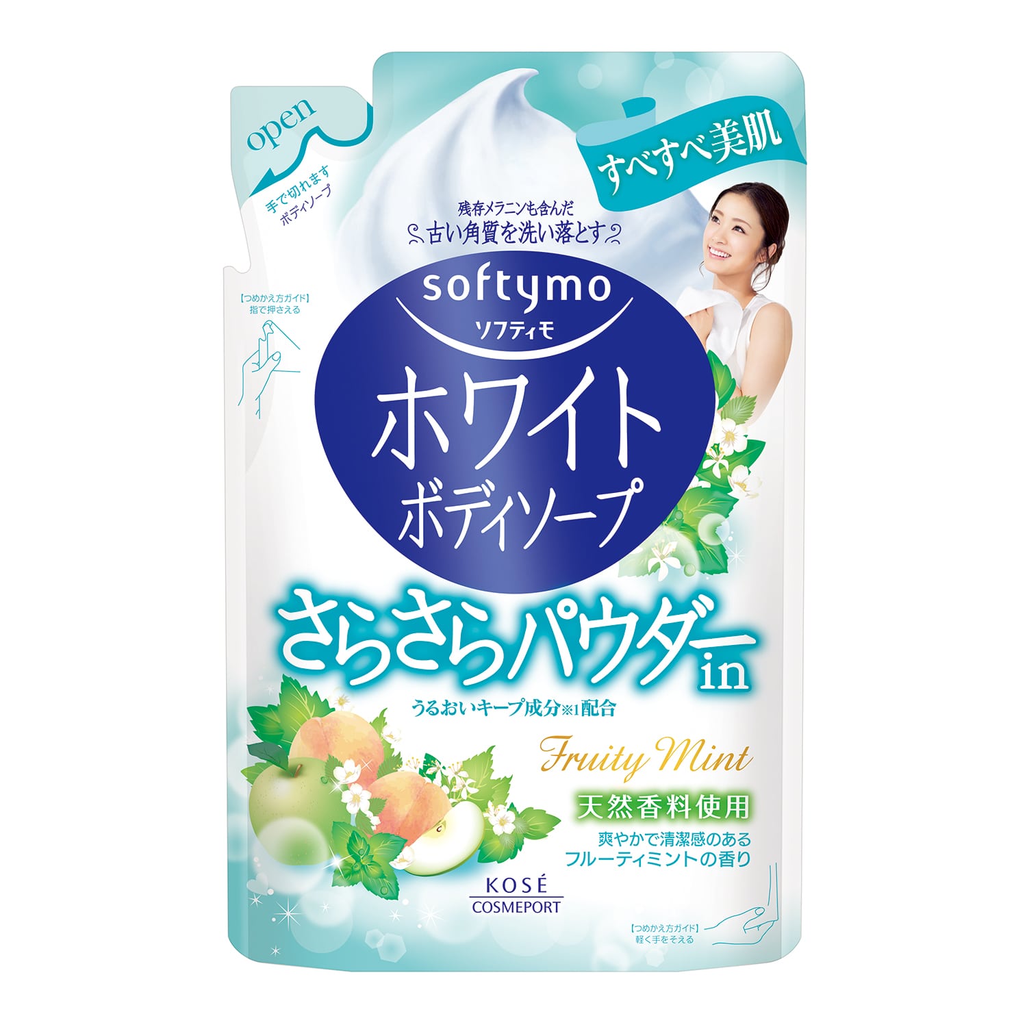 ソフティモ ホワイト ボディソープ （パウダーイン）つめかえ 420ml