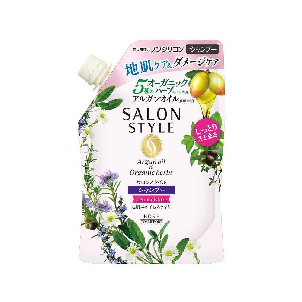 コーセー サロンスタイル シャンプー リッチモイスチュア つめかえ 360ml 【3個セット】