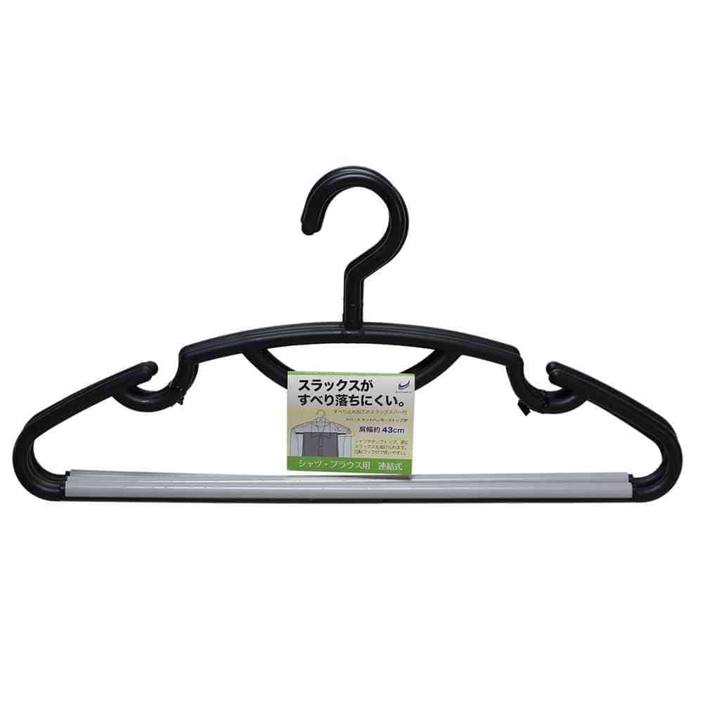 シンコハンガー リバース セットハンガーストップ ブラック  3本組