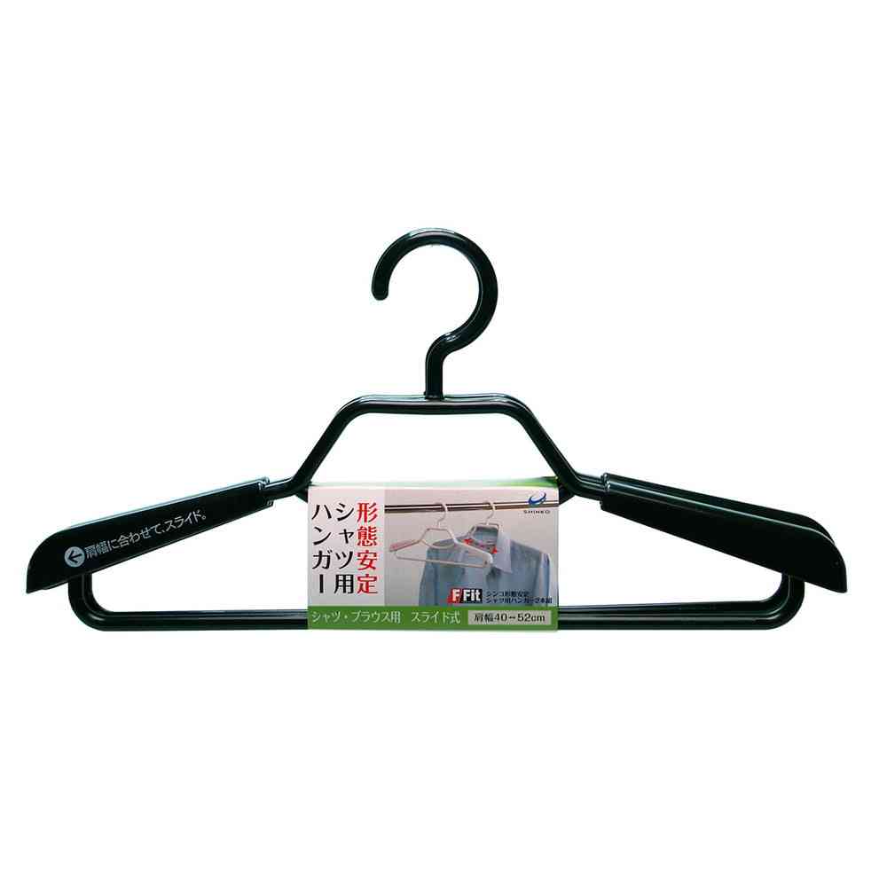 シンコハンガー F-Fit 形態安定シャツ用ハンガー ブラック  2本組