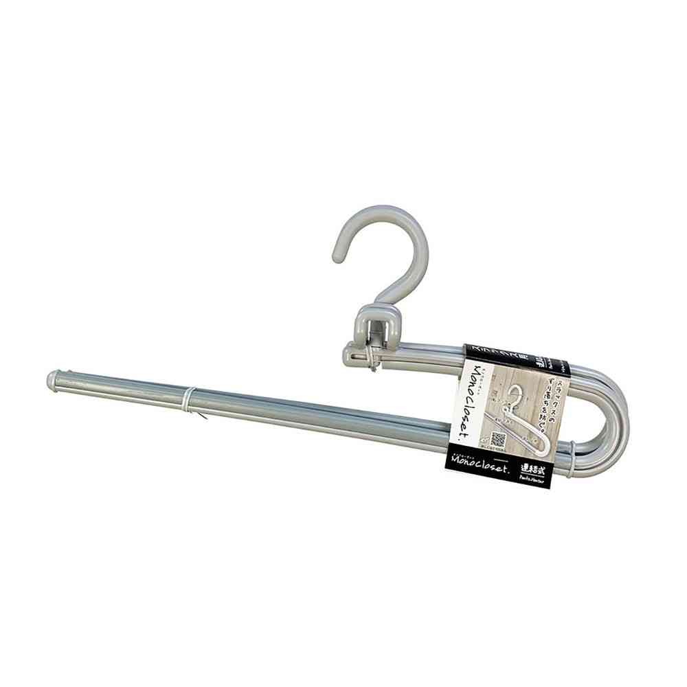 シンコハンガー モノクローゼット スラックスハンガー グレー  2本組