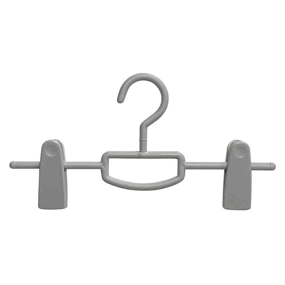 シンコハンガー モノクローゼット スカートハンガービッグクリップ グレー