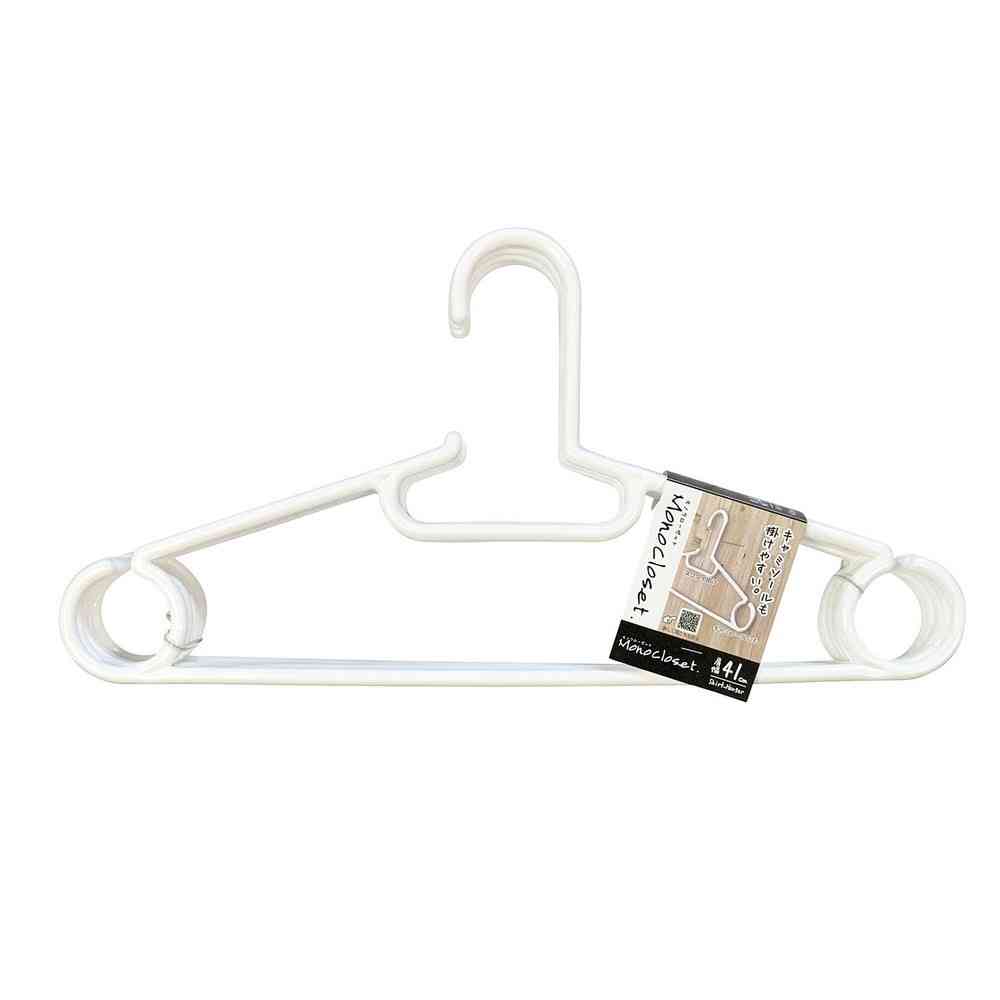 シンコハンガー モノクローゼット シャツハンガースマート ホワイト 5本組
