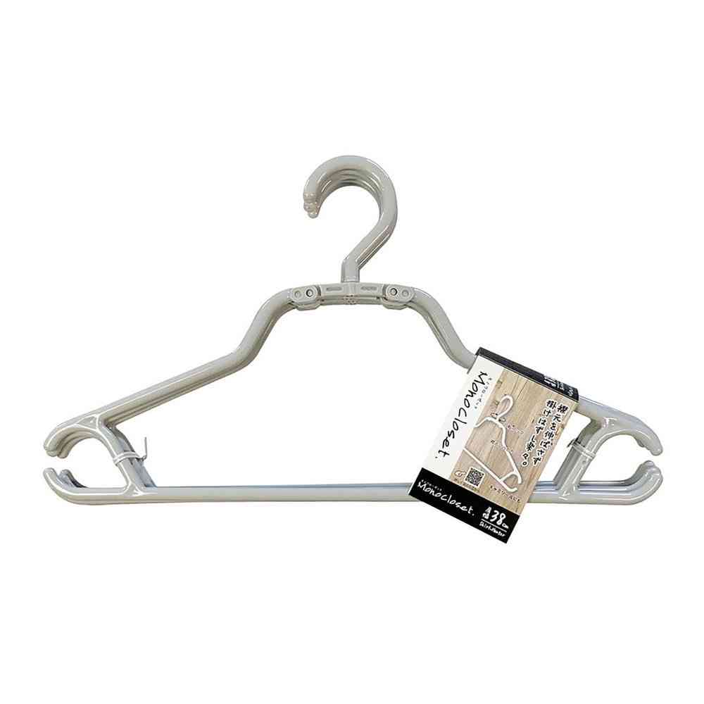 シンコハンガー モノクローゼット シャツハンガースピーディー グレー  5本組
