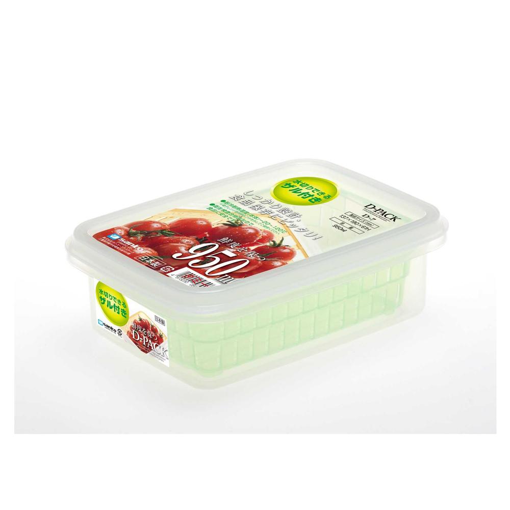 サンコープラスチック ザル付Dパック D‐7 本体1・ザル1・蓋1