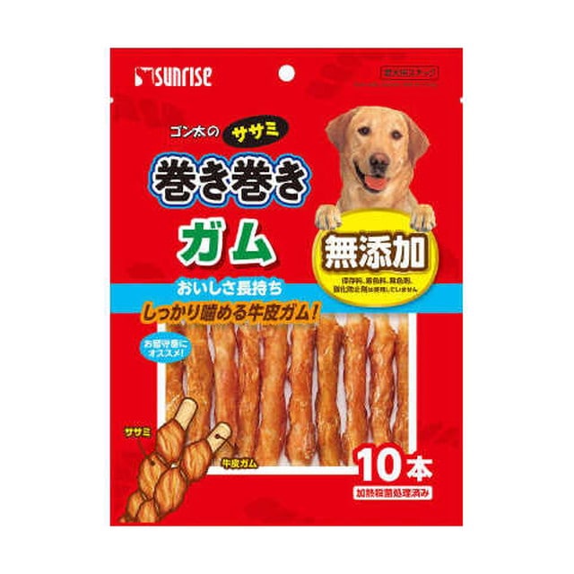 ゴン太ササミ巻きガム 10本