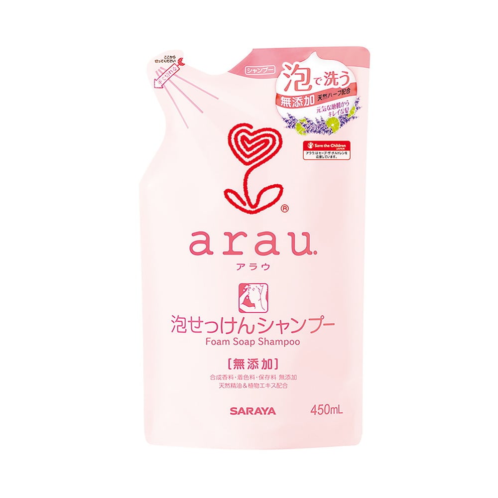 アラウ. 泡せっけんシャンプー詰替用 450ml