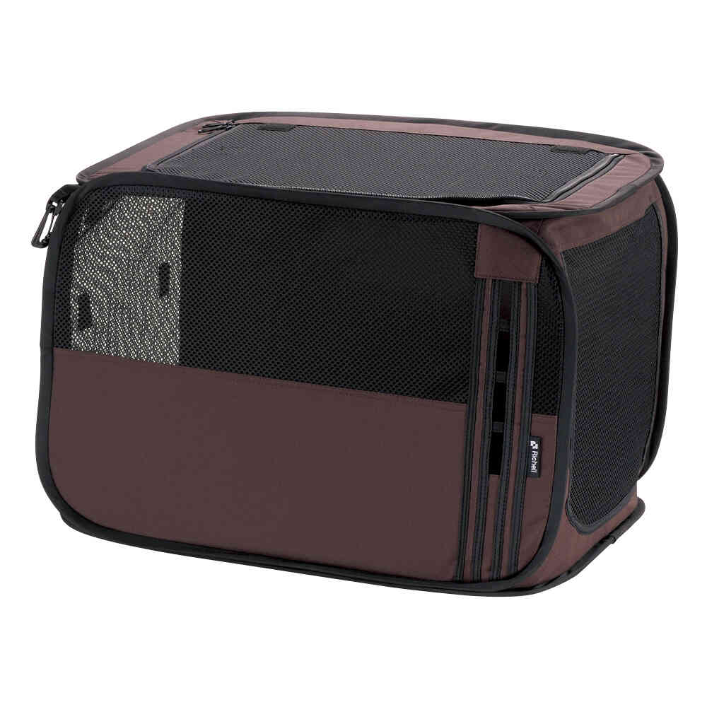 たためるドライブペットケージ M ブラウン メーカー直送 ▼返品・キャンセル不可【他商品との同時購入不可】