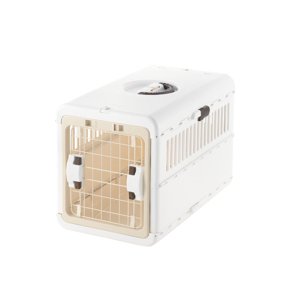 キャンピングキャリー 折りたたみ M アイボリー メーカー直送▼返品・キャンセル不可【他商品との同時購入不可】