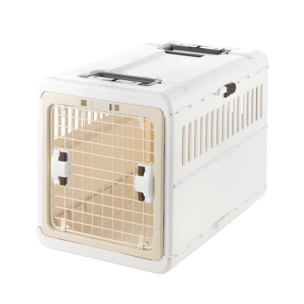 キャンピングキャリー 折りたたみ L アイボリー メーカー直送▼返品・キャンセル不可【他商品との同時購入不可】