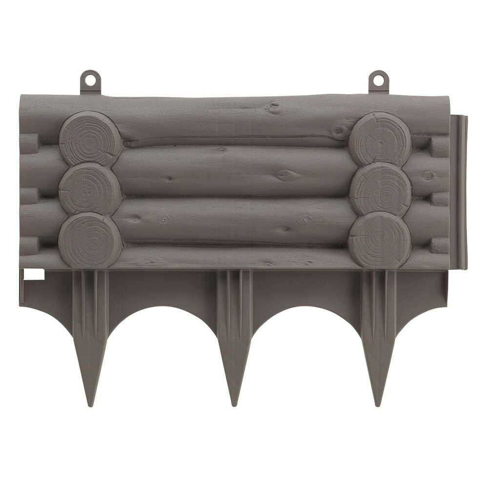 リッチェル 土留め丸太調 ダークブラウン