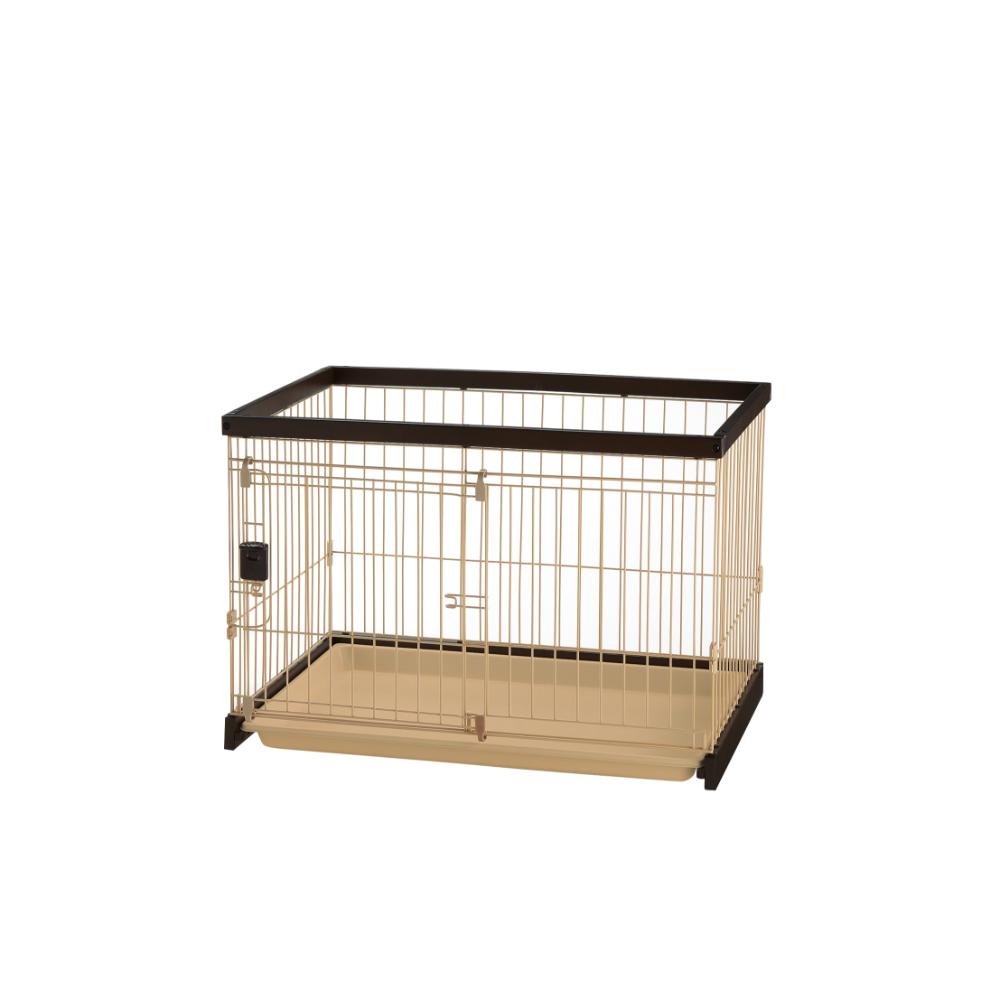 木製お掃除簡単ペットサークル 90-60 ダークブラウン メーカー直送▼返品・キャンセル不可【他商品との同時購入不可】