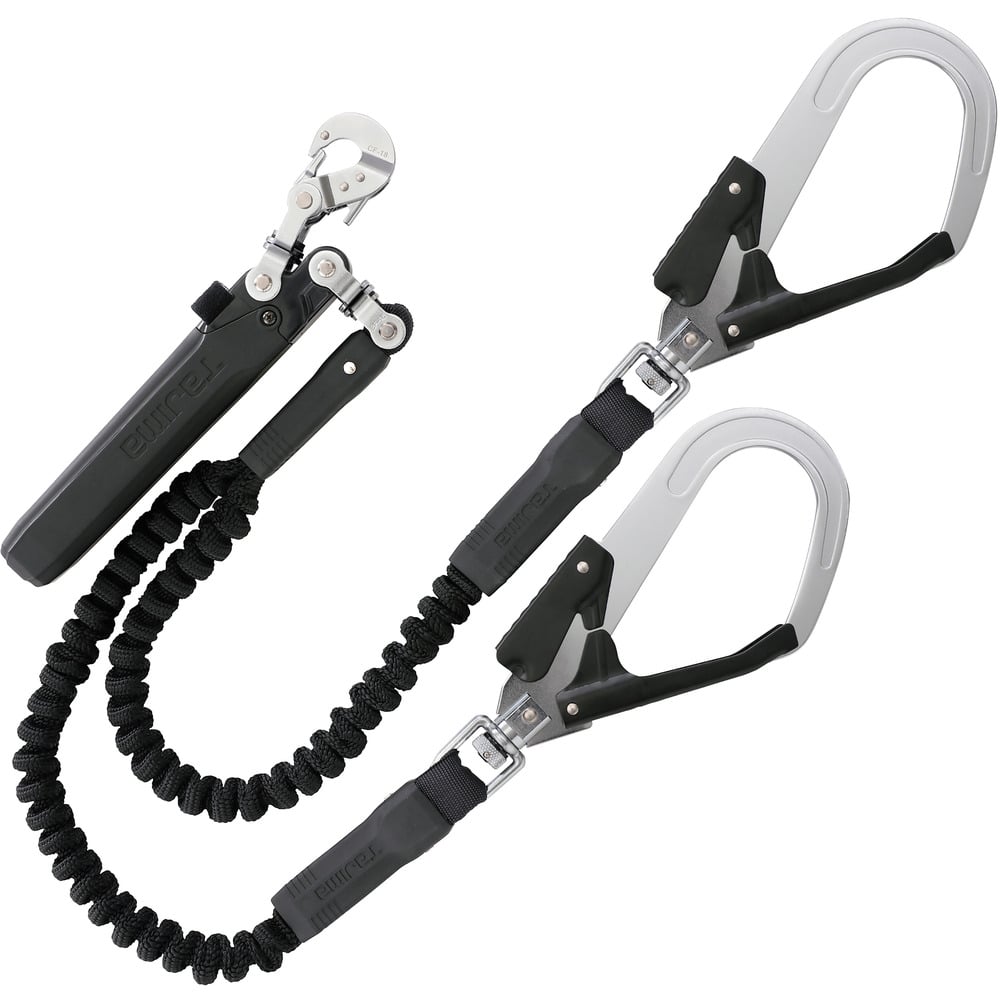 タジマ ハーネス用ランヤード蛇腹 ダブル L2フック メーカー直送 ▼返品・キャンセル不可【他商品との同時購入不可】