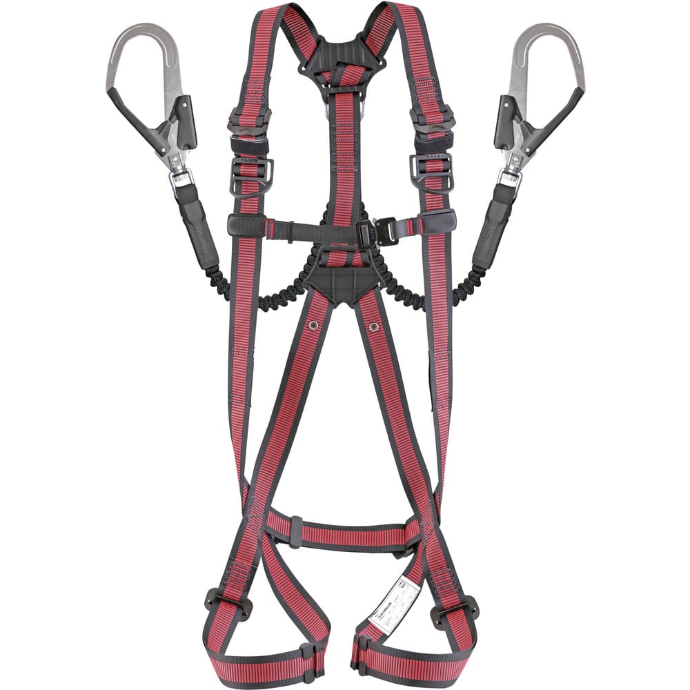 タジマ ハーネスGS 蛇腹 ダブルL2セット ライン赤 Mサイズ メーカー直送 ▼返品・キャンセル不可【他商品との同時購入不可】