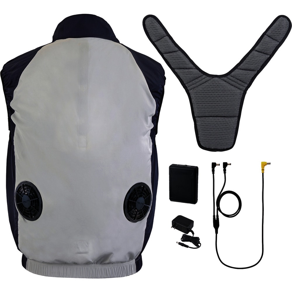 タジマ 清涼ファン風雅ベスト2 フルセットLL メーカー直送 ▼返品・キャンセル不可【他商品との同時購入不可】