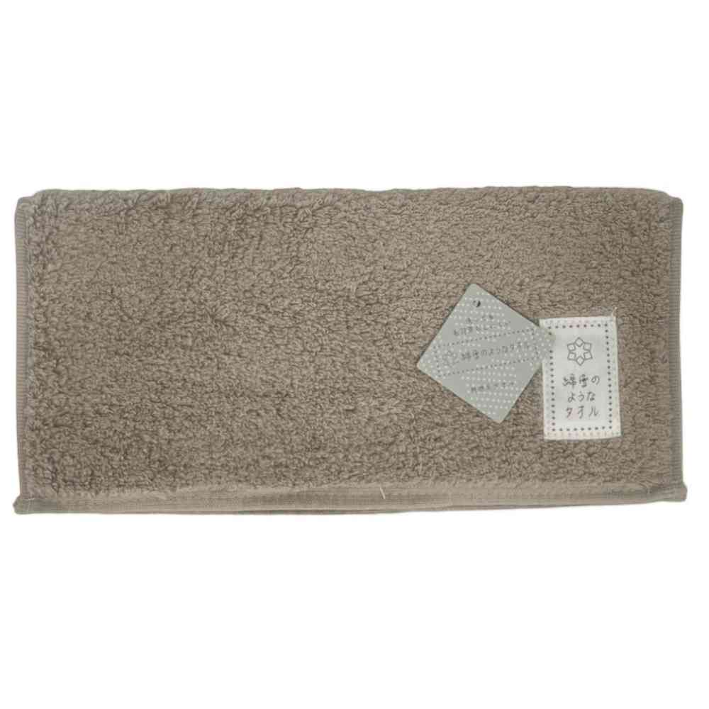 日繊商工 綿雪のようなタオル ベルベットカラー タオルチーフ ブラウン 1枚