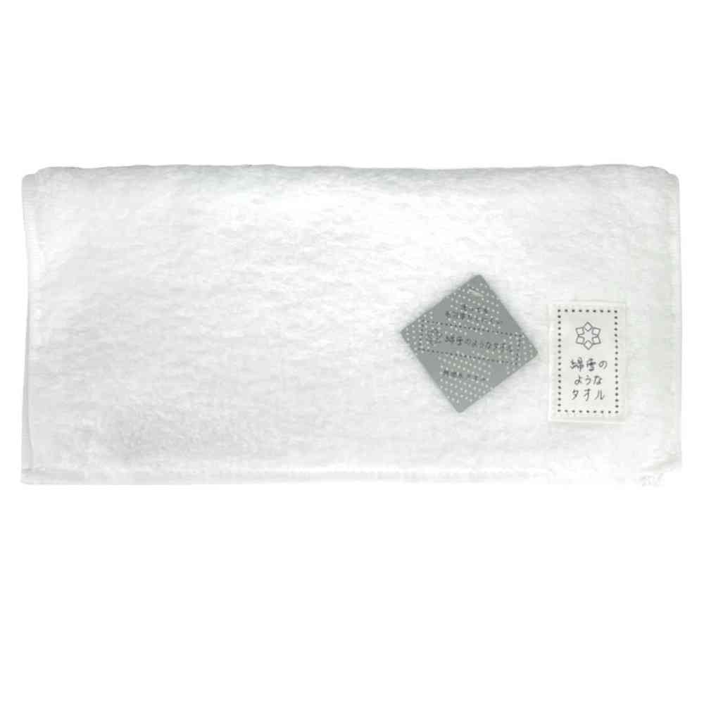 日繊商工 綿雪のようなタオル ベルベットカラー タオルチーフ ホワイト 1枚