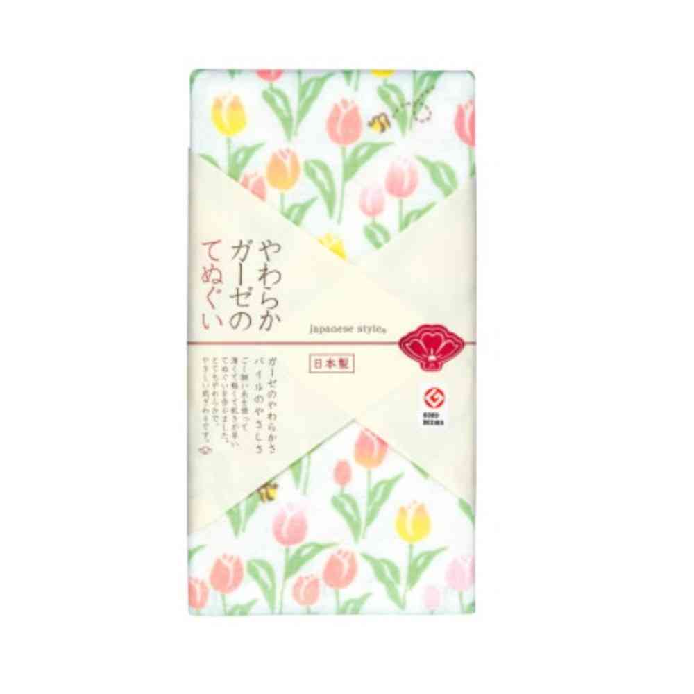 日繊商工 ジャパニーズスタイル チューリップ てぬぐい 1枚